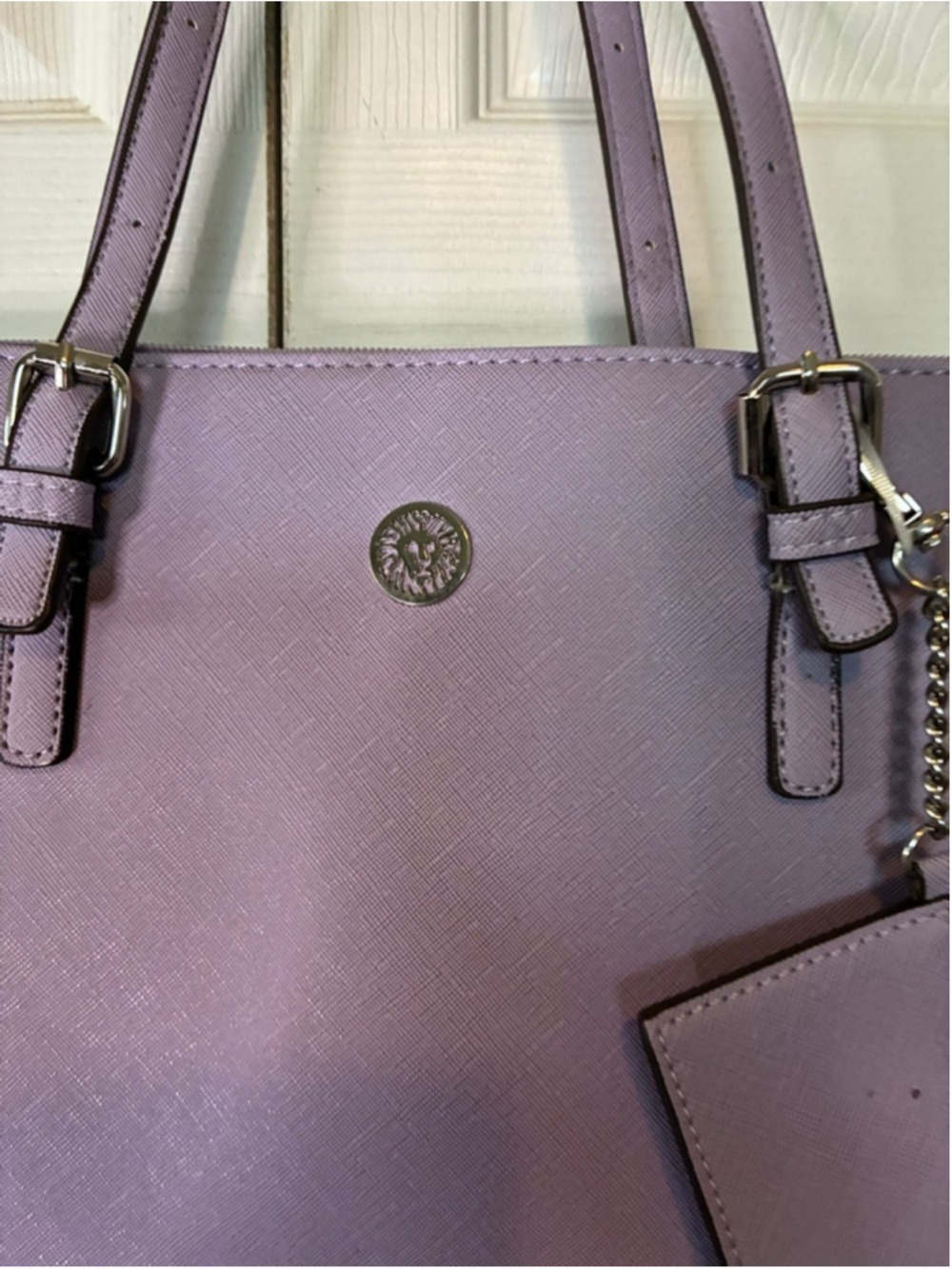 Women's Anne Klein Lavender Tote Bag One Size - Picture 2 of 5